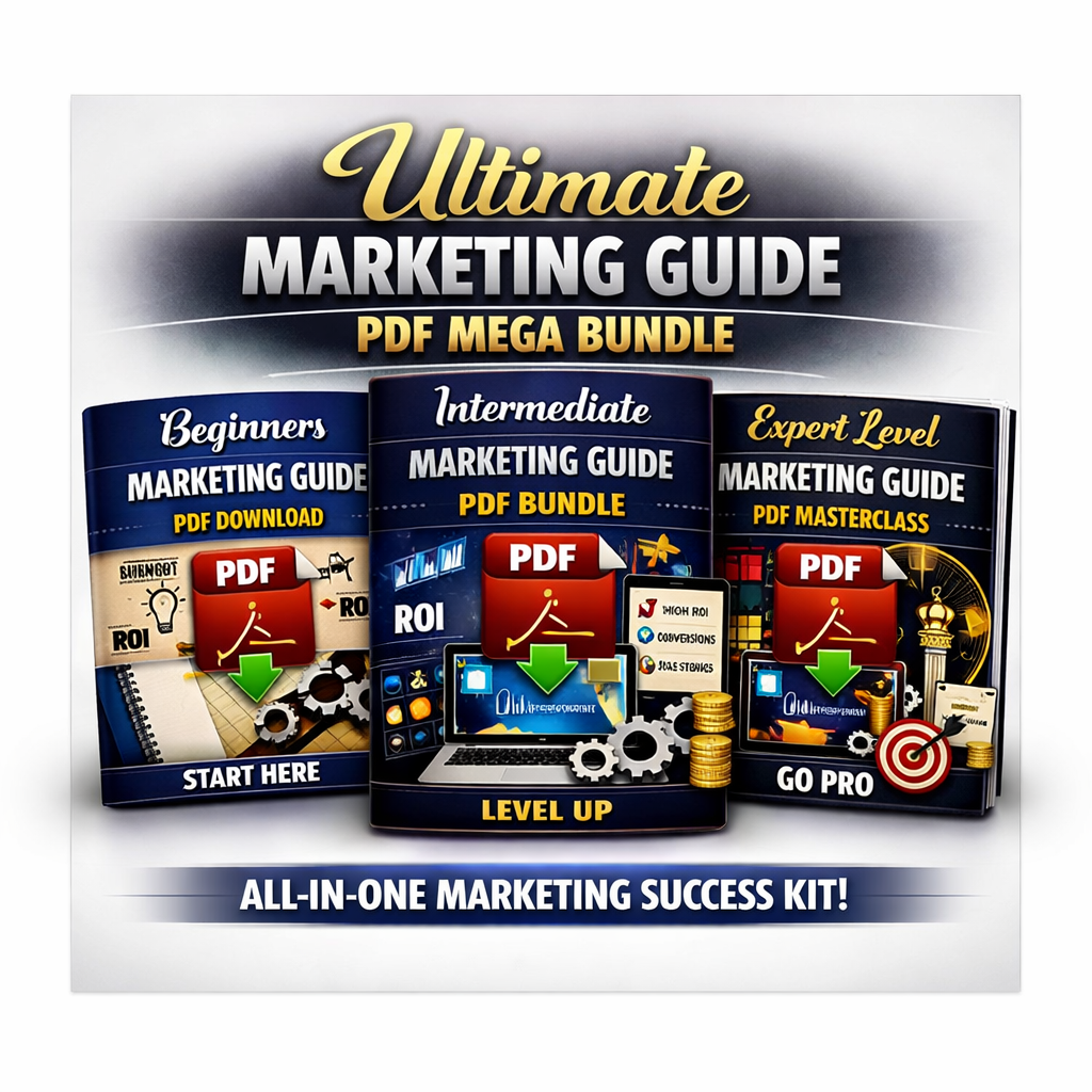 Ultimate Beginners, Intermediate, Expert Level Marketing Guide: PDF Download - Extended